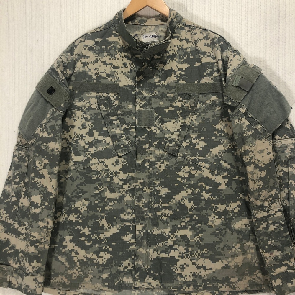 US Army Military Jacket Digital Camo Tactical Coat Men's Size Large Regular